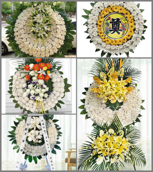 山东青岛平度市南村镇大西头中村花圈速递